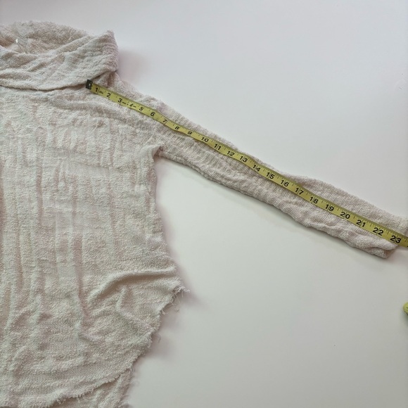 Free People Cream Cowl Neck Sweater with Textural Details - Picture 11 of 13